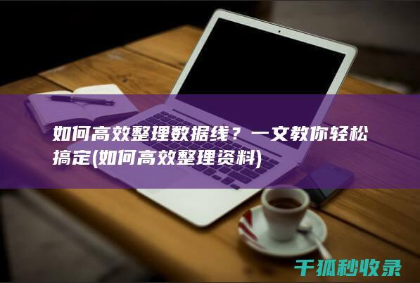 如何高效整理数据线？一文教你轻松搞定 (如何高效整理资料)
