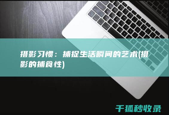 摄影习惯：捕捉生活瞬间的艺术 (摄影的捕食性)