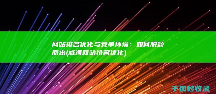 网站排名优化与竞争环境：如何脱颖而出 (威海网站排名优化)