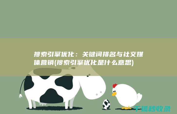 搜索引擎优化：关键词排名与社交媒体营销 (搜索引擎优化是什么意思)