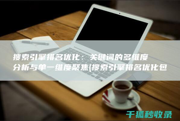搜索引擎排名优化：关键词的多维度分析与单一维度聚焦 (搜索引擎排名优化包括哪些方面)